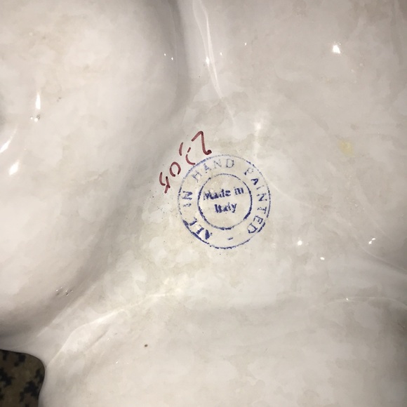 VINTAGE Italian Pottery Ceramic Decorative Serving Dish or Jewelry Tray - Picture 13 of 14